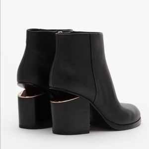 Alexander Wang Gabi Bootie w/ Rose Gold Plating